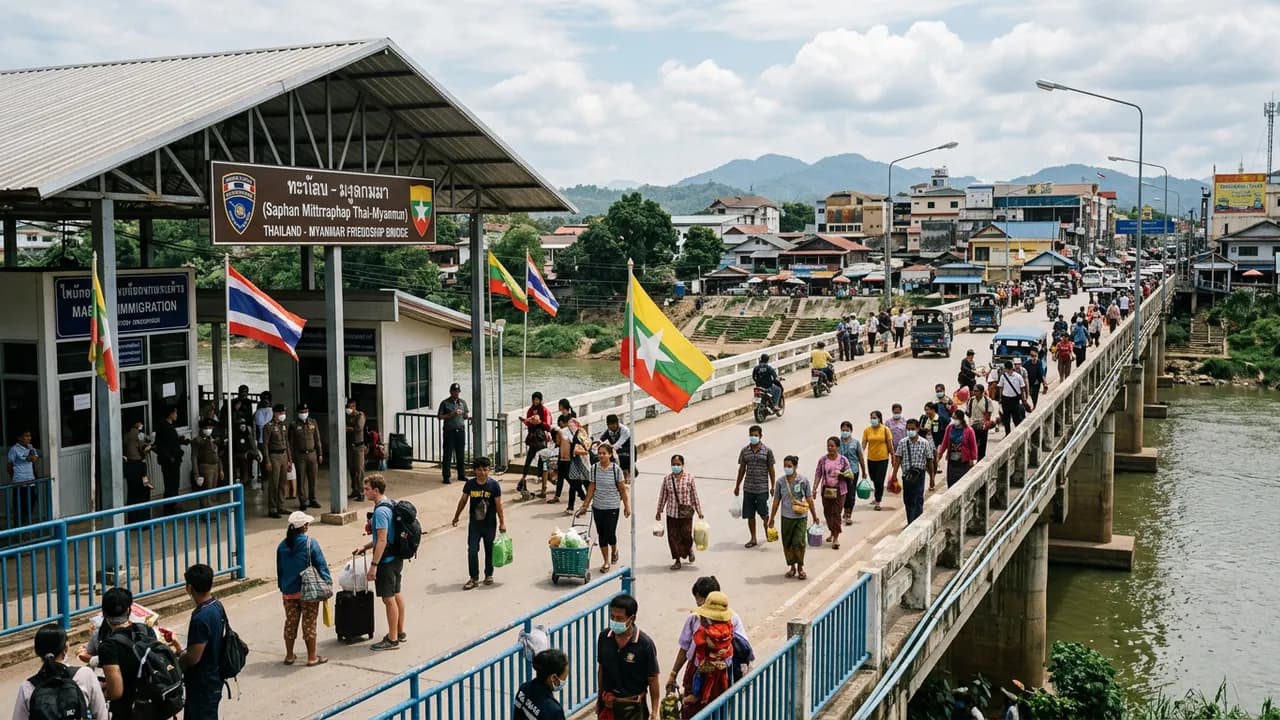 Thailand to Myanmar Visa Run via Mae Sai–Tachileik Border